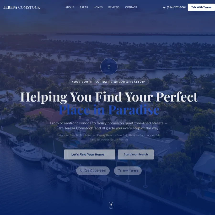 Teresa Comstock Real Estate captured interface